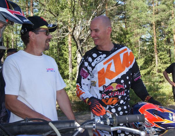 Jukka Penttilä ja Stefan Everts Hyvinkää scramble 2014